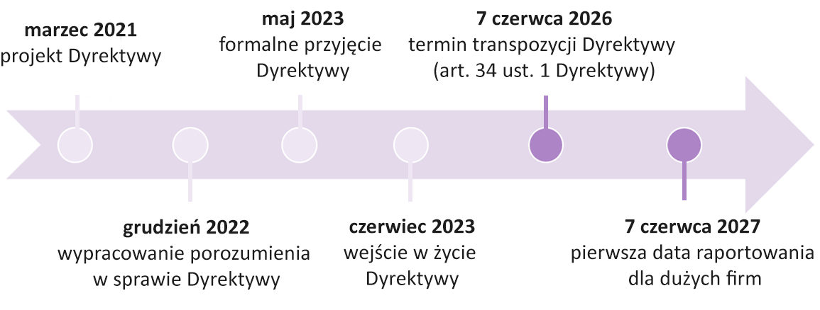 Dyrektywa unijna oś czasu