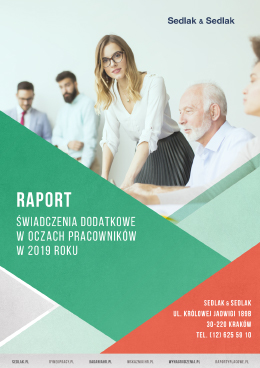 Świadczenia dodatkowe 
w oczach pracowników w 2019 roku