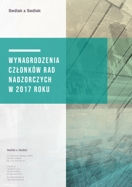 Wynagrodzenia członków rad nadzorczych w 2017 roku